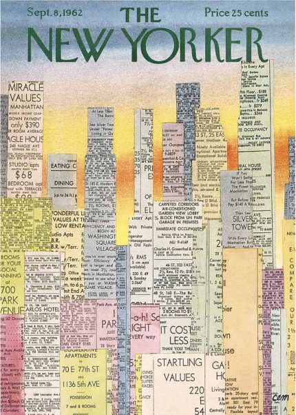 Vintage & Modern New Yorker Cover Print Wall Art Poster