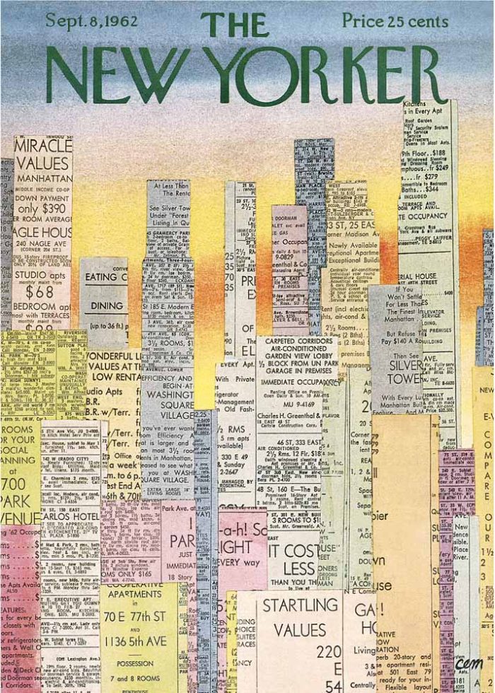 Vintage & Modern New Yorker Cover Print Wall Art Poster - Image 1