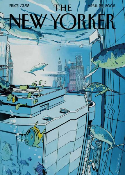 Vintage & Modern New Yorker Cover Print Wall Art Poster