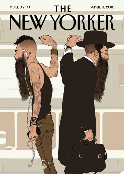 Vintage & Modern New Yorker Cover Print Wall Art Poster