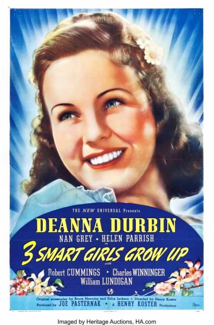 Three Smart Girls Grow Up 1939 Movie Poster Wall Art