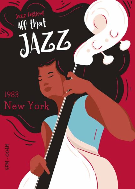 Jazz Festival 1983 NYC Poster, Retro Music Event Art Print, Vintage Jazz Poster Poster Wall Art Aluminum Print