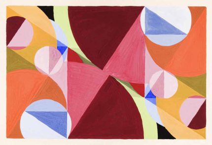 Geometric Abstract Painting - Colorful Shapes and Forms Art Print Wall Art