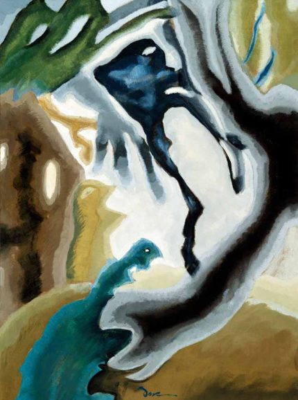 Barnyard Fantasy by Arthur Dove - Abstract Barnyard Painting Poster Wall Art Aluminum Print