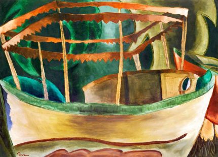 Fishboat by Arthur Dove - Abstract Boat Painting - American Modernism Wall Art