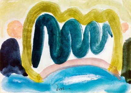 Pond in Sunlight by Arthur Dove - Abstract Nature Painting Poster Wall Art Aluminum Print
