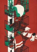 Fire Escape Art Print, Urban Scene, Cityscape, New York Fire Escape, Architectural Print, Urban Living Poster Wall Art