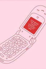 Flip Phone Motivational Art Print, Self-Help Poster, Retro Phone Inspiration Poster Wall Art