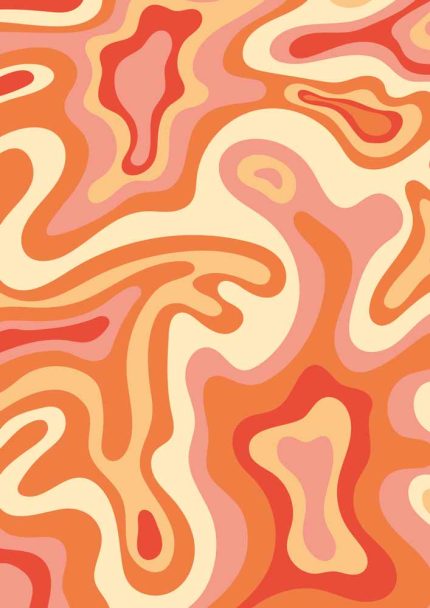 Psychedelic Trendy Colorful Poster Wall Art