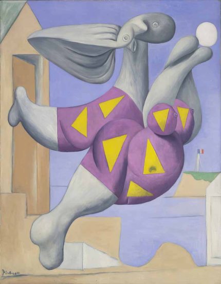 Picasso Bather with Beach Ball Art Print, Surrealist Painting Poster, Modern Art Poster Wall Art