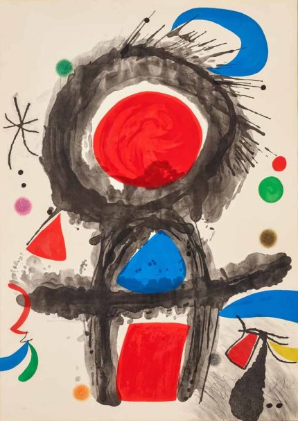 Joan Miró Style Abstract Art Print, Modern Art Poster, Colorful Abstract Painting Poster Wall Art