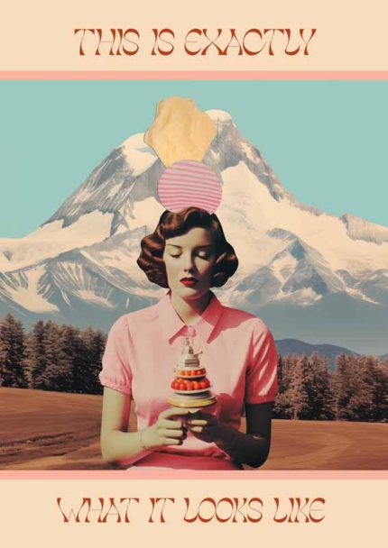 Eclectic Trendy Colorful Wall Art Poster