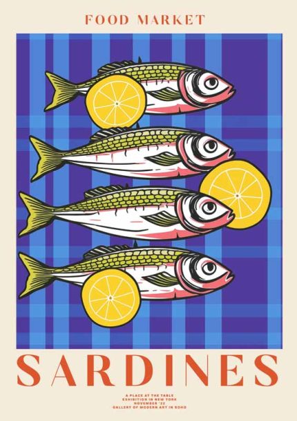 Eclectic Trendy Colorful Wall Art Poster