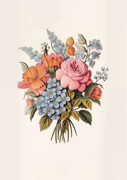 Eclectic Trendy Colorful Wall Art Poster