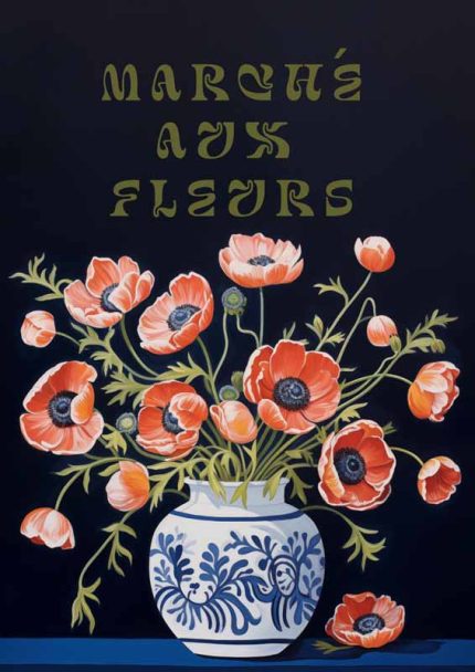 Eclectic Trendy Colorful Wall Art Poster