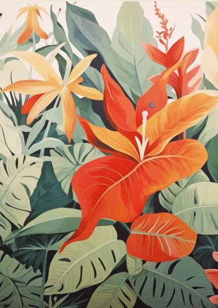 Eclectic Trendy Colorful Wall Art Poster