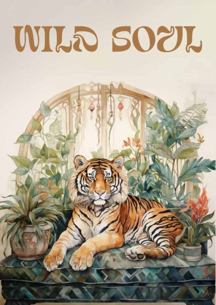 Eclectic Trendy Colorful Wall Art Poster