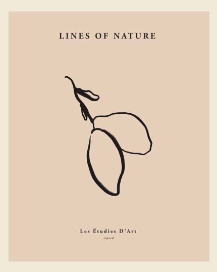 Neutral Theme Natural Color Vintage Posters Wall Art Poster