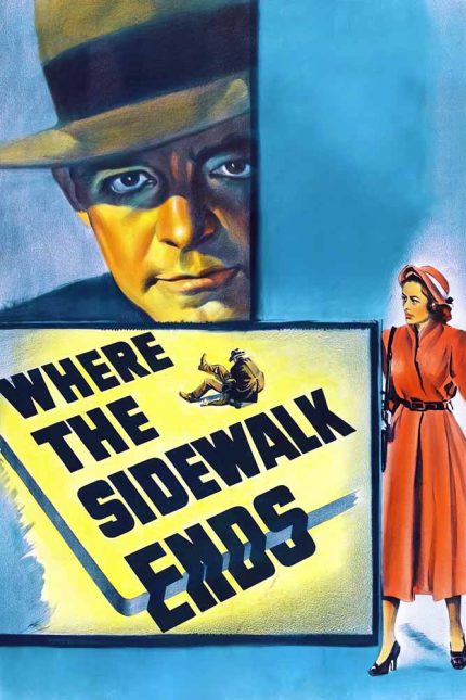 Where the Sidewalk Ends 1950 Movie Poster Wall Art