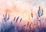 Wildgrass Field Wall Art Metal Aluminum Print