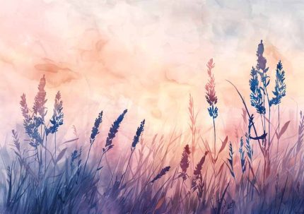 Wildgrass Field Wall Art Metal Aluminum Print