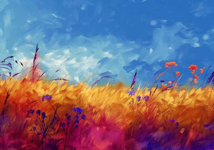 Wildgrass Field AI Print Wall Art Poster - Image 1