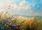 Wildgrass Field Wall Art Metal Aluminum Print