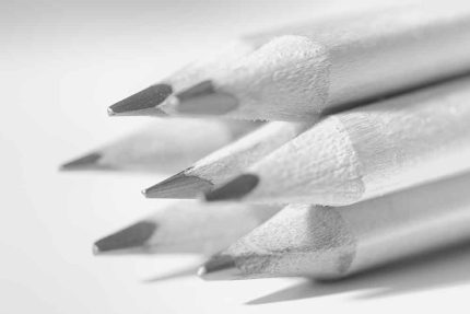 Black and White Pencil Stack Stock Image