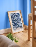 Blue Op Art Bauhaus Exhibition Poster - Frankfurt, July 19, 1923 Bauhaus Printed Poster - Image 2