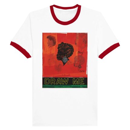 Kerry James Marshall "Draw Me" Art  Inspired Tee Unisex Ringer T-shirt