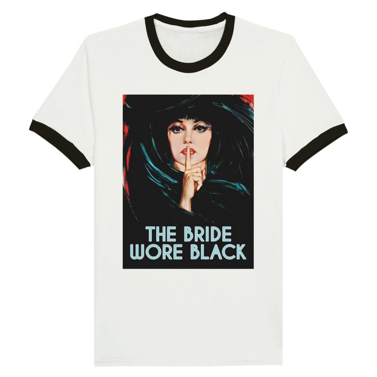 Dark Romance: The Bride Wore Black Movie Poster Unisex Ringer T-shirt