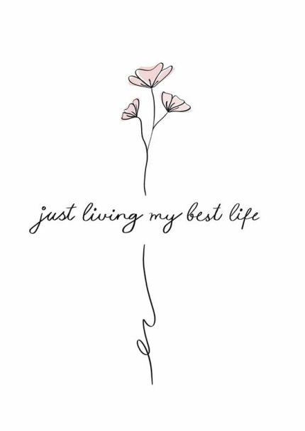 living my best life NEU selber Mindfulness Digital Download Illustration