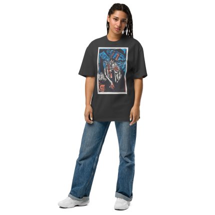 Ernst Ludwig Kirchner – Two Figures – Expressionist Woodcut Oversized faded t-shirt