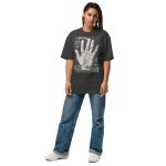 Antique Palmistry Chart T-Shirt: Fortune Telling & Nostalgia Oversized faded t-shirt