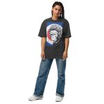 Queen Monkey Trendy Colorful Oversized faded t-shirt