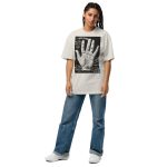 Antique Palmistry Chart T-Shirt: Fortune Telling & Nostalgia Oversized faded t-shirt - Image 4