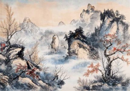 Vintage Chinese Art AI Print Wall Art Poster
