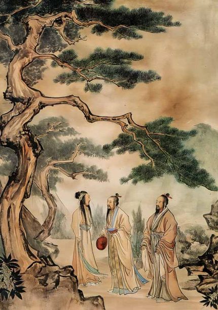 vintage chinese art Wall Art Metal Aluminum Print